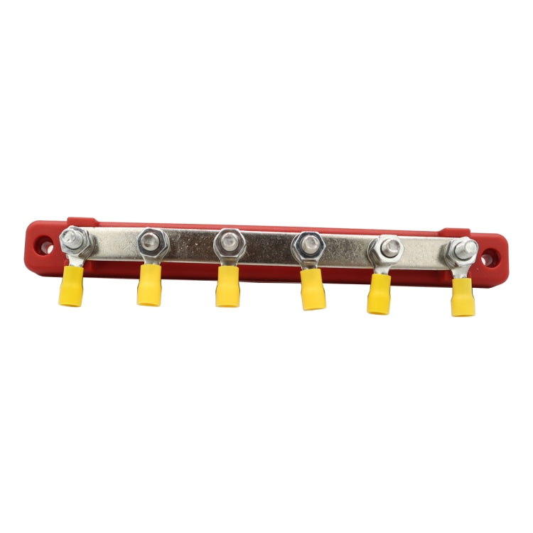 RV Yacht 150A High Current Single-row 4-way Busbar with 6pcs Terminals, CP-3123, CP-3124