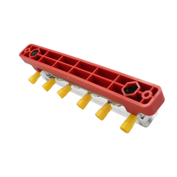 RV Yacht 150A High Current Single-row 4-way Busbar with 6pcs Terminals, CP-3123, CP-3124