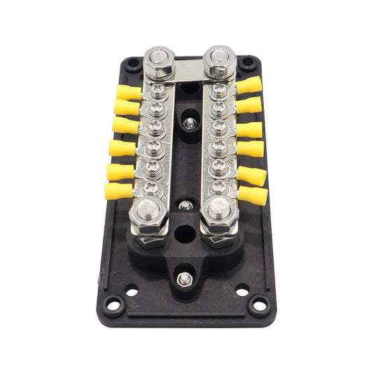 300A 12-48V RV Yacht Modified Double Row 12-way M6 Terminal Busbar with 12pcs Terminals, CP-3158, CP-3159