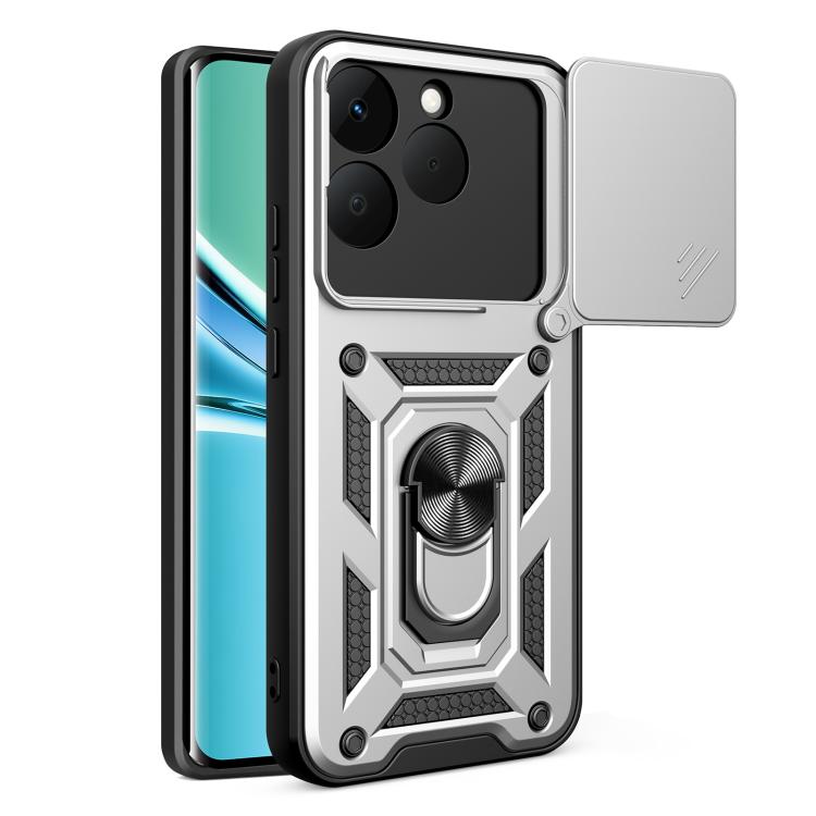 Schiebe-Kameraabdeckung Design TPU+PC Handyhülle, Für Realme P4 Power 5G, Für Realme C83 5G, Für Realme 16 5G, Für Realme 16 Pro+ 5G Global, Für Realme 16 Pro / 16 Pro+ 5G, Für Realme P4x 5G Indien, Für Realme C71 Indien / Note 70T 4G