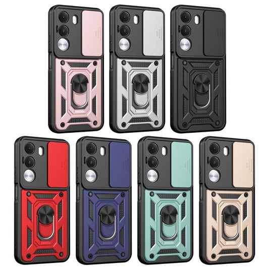 Schiebe-Kameraabdeckung Design TPU+PC Handyhülle, Für Realme P4 Power 5G, Für Realme C83 5G, Für Realme 16 5G, Für Realme 16 Pro+ 5G Global, Für Realme 16 Pro / 16 Pro+ 5G, Für Realme P4x 5G Indien, Für Realme C71 Indien / Note 70T 4G