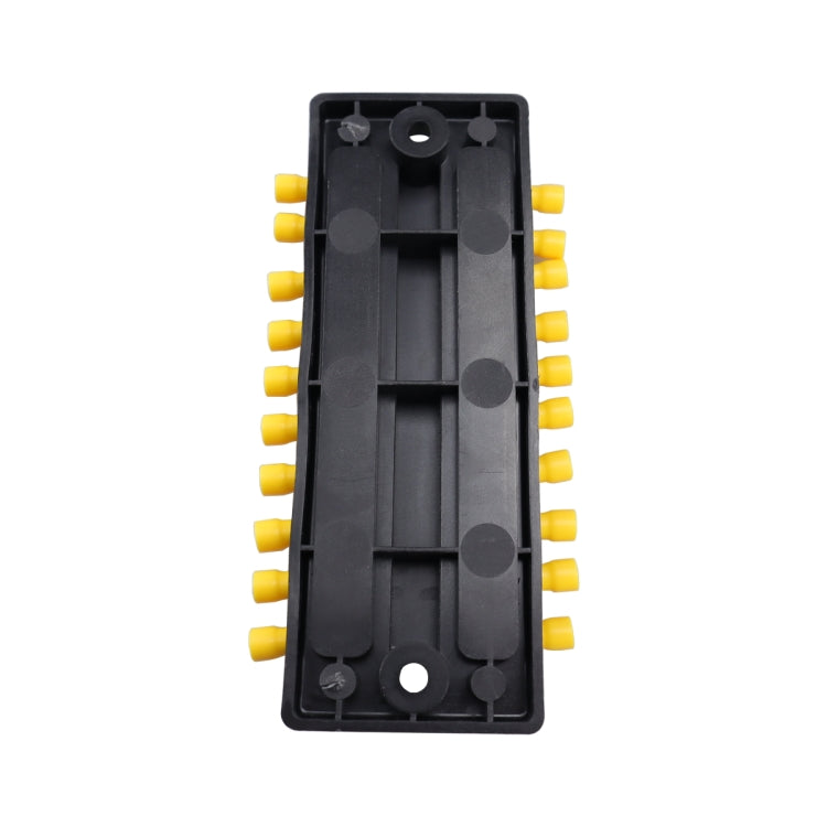 CP-4051 100A 48V RV Yacht Modified Double Row 10-way Busbar with 20pcs Terminals, CP-4051