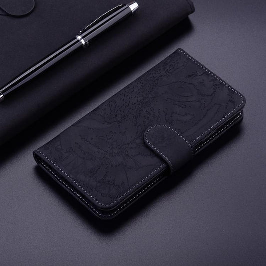 Tiger Embossing Pattern Leather Phone Case