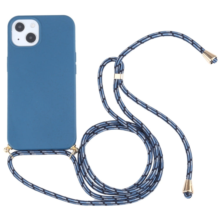 Wheat Straw TPU Shockproof Phone Case with Neck Lanyard, For iPhone 16 Pro Max, For iPhone 16 Pro, For iPhone 16 Plus, For iPhone 16, For iPhone 15 Pro Max, For iPhone 15 Pro, For iPhone 15 Plus, For iPhone 15
