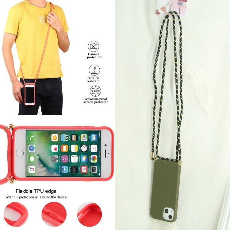 Wheat Straw TPU Shockproof Phone Case with Neck Lanyard, For iPhone 16 Pro Max, For iPhone 16 Pro, For iPhone 16 Plus, For iPhone 16, For iPhone 15 Pro Max, For iPhone 15 Pro, For iPhone 15 Plus, For iPhone 15