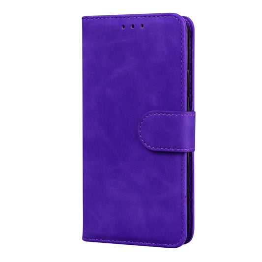 Skin Feel Pure Color Flip Leather Phone Case