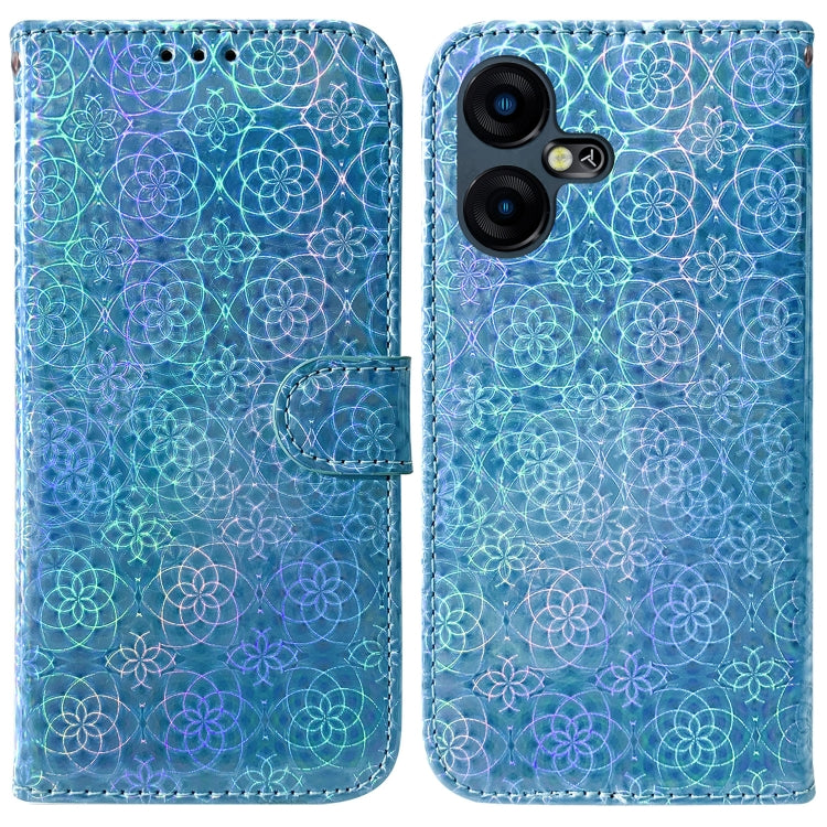 Colorful Magnetic Buckle Leather Phone Case, For Tecno Pova Neo 3, For Tecno Camon 20 Pro 4G / 20