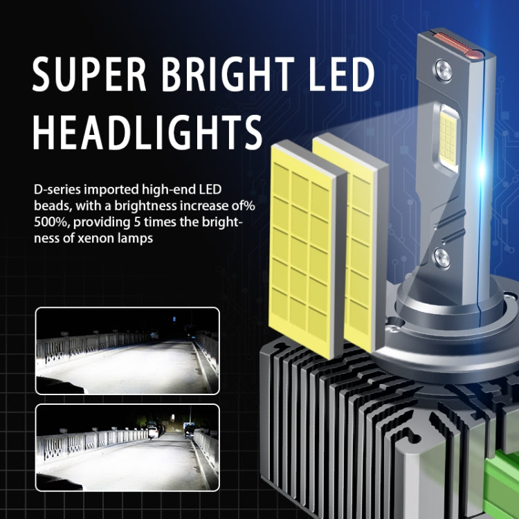 P15 1 Pair D2S / D2R DC10-32V / 35W / 6000K / 4000LM IP68 Waterproof Car LED Headlight, D2S / D2R