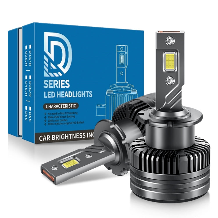 P15 1 Pair D2S / D2R DC10-32V / 35W / 6000K / 4000LM IP68 Waterproof Car LED Headlight, D2S / D2R