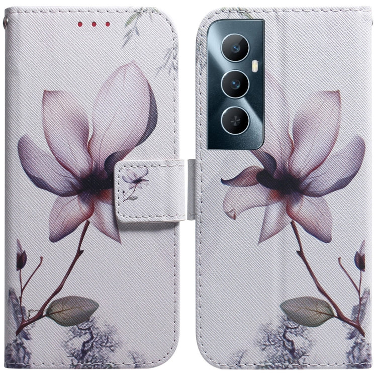 Coloured Drawing Flip Leather Phone Case, For Realme 11 Pro / 11 Pro+ / Narzo 60 Pro, For Realme C53 / Narzo N53, For Realme C65 4G