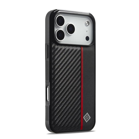 LC.IMEEKE 3-in-1 Kohlefaser-Textur stoßfeste Handyhülle, für iPhone 17 Pro Max, für iPhone 17 Pro, für iPhone 17, für iPhone Air, für iPhone 16 Pro Max, für iPhone 16 Pro, für iPhone 16 Plus, für iPhone 16, für iPhone 14 Plus, für iPhone 14 ...