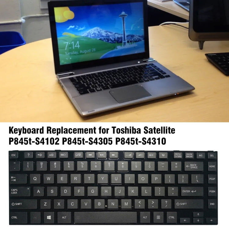 Keyboard with Frame, For TOSHIBA L840 / L800