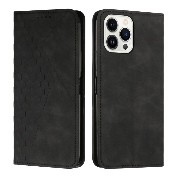 Diamond Splicing Skin Feel Magnetic Leather Phone Case