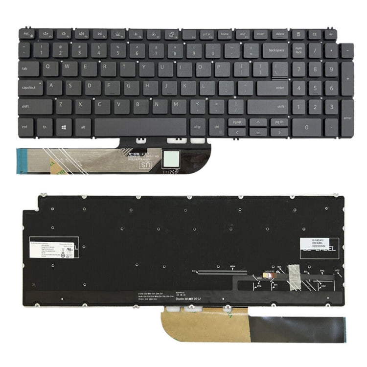 US Version Backlight Laptop Keyboard, For Dell Inspiron 15 7590 / 7791 / 5584