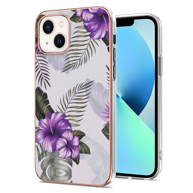 Electroplating Pattern IMD TPU Shockproof Case, For iPhone 16 Pro Max, For iPhone 16 Pro, For iPhone 16 Plus, For iPhone 16, For iPhone 15 Pro Max, For iPhone 15 Pro, For iPhone 15 Plus, For iPhone 15