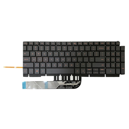 US Version Orange Backlight Laptop Keyboard, For Dell Inspiron G15 5510 5511 5515 5520
