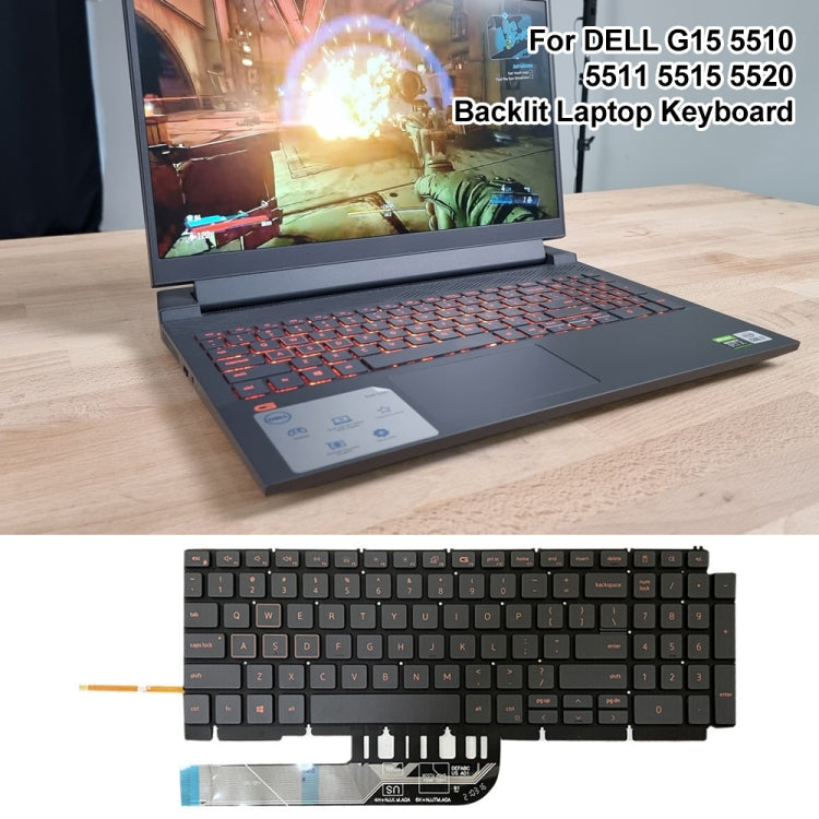 Spanish Version Backlight Laptop Keyboard, For Dell Latitude 7400 3400 5400 7410 5401