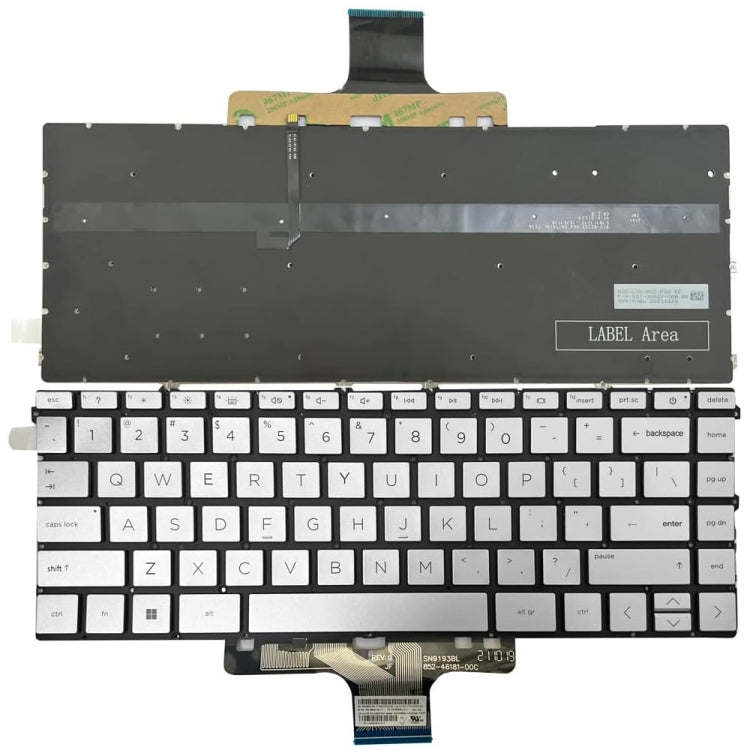 US Version Laptop Backlight Keyboard, For HP Pavilion X360 14-DW, For HP 15m-DR / 15m-DS, For HP 14M-BA 14-BS, For HP 15-BS / 15-CC, For HP 15-AB / 15-AK, For HP M6-W, For HP X360 13-4000, For HP Spectre 15-AP