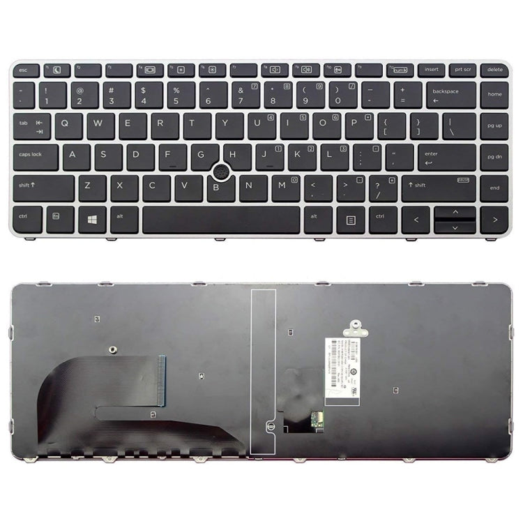 Fingerless US Version Laptop Backlight Keyboard, For HP EliteBook 840 G3