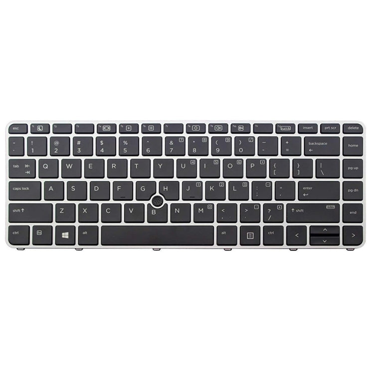 Fingerless US Version Laptop Backlight Keyboard, For HP EliteBook 840 G3