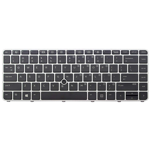 Fingerless US Version Laptop Backlight Keyboard, For HP EliteBook 840 G3