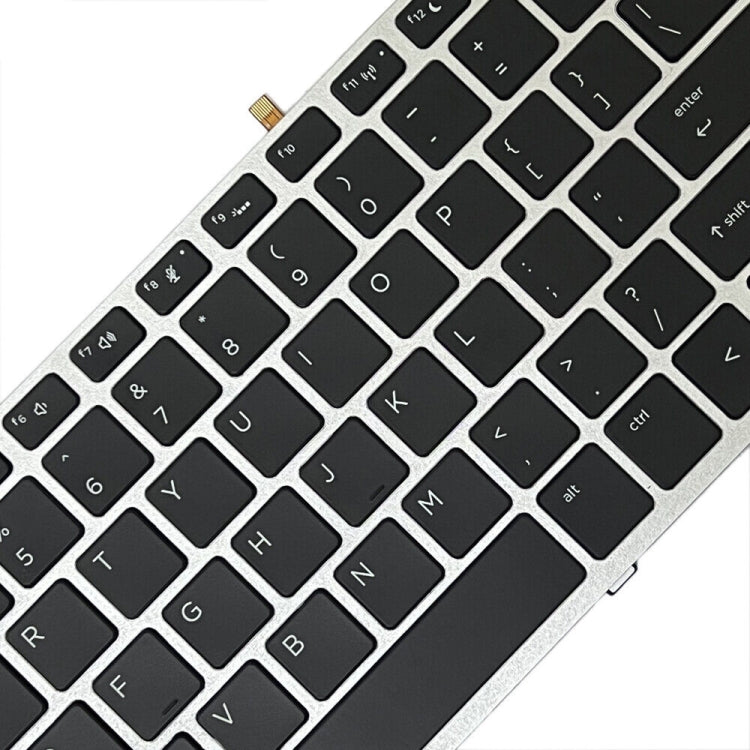 Silver Frame US Version Laptop Backlight Keyboard, For HP ProBook 650 G4