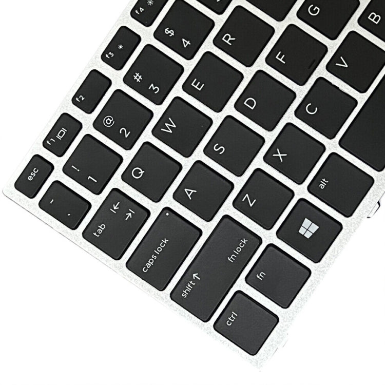 Silver Frame US Version Laptop Backlight Keyboard, For HP ProBook 650 G4