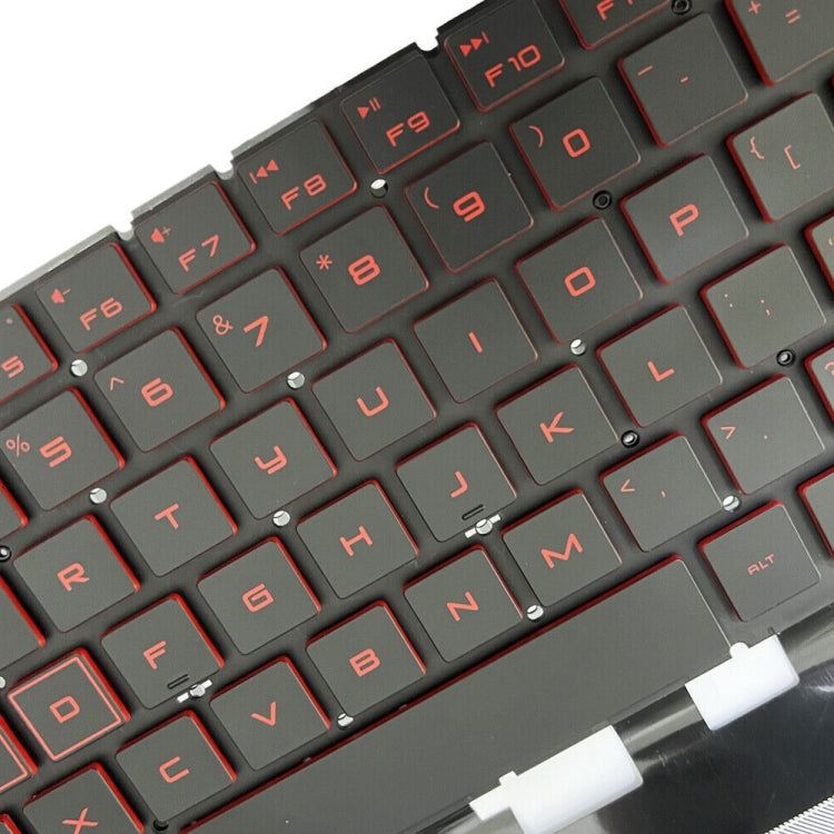 Red US Version Laptop Backlight Keyboard, For HP 15-DC / 15-DH