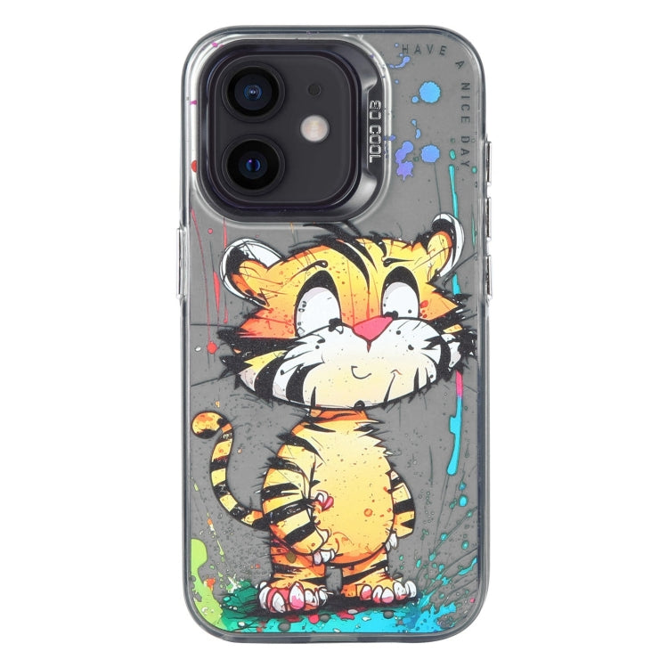 Animal Pattern Oil Painting Series PC + TPU Phone Case, For iPhone 12, For iPhone 12 Pro Max, For iPhone 12 Pro