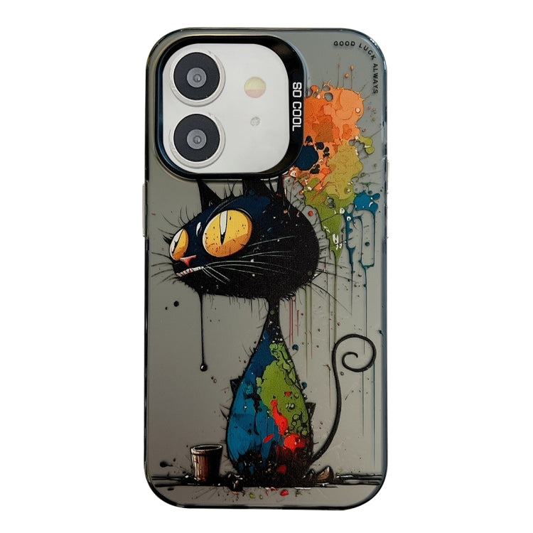 Animal Pattern Oil Painting Series PC + TPU Phone Case, For iPhone 12, For iPhone 12 Pro Max, For iPhone 12 Pro
