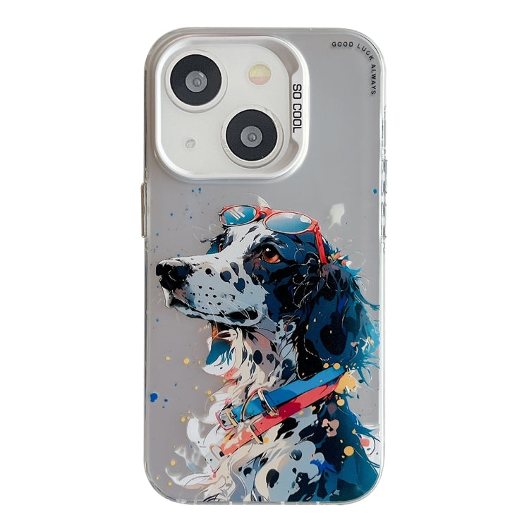 Animal Pattern Oil Painting Series PC + TPU Phone Case, For iPhone 14, For iPhone 14 Pro, For iPhone 14 Pro Max