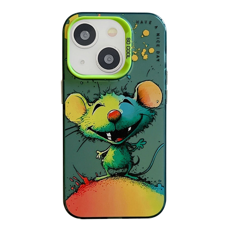 Animal Pattern Oil Painting Series PC + TPU Phone Case, For iPhone 14, For iPhone 14 Pro, For iPhone 14 Pro Max