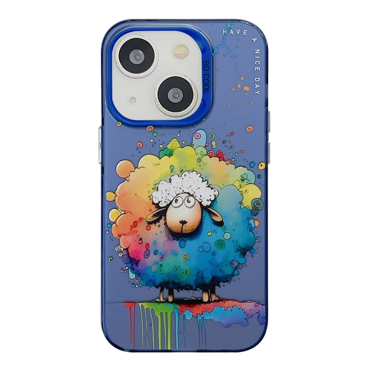 Animal Pattern Oil Painting Series PC + TPU Phone Case, For iPhone 14, For iPhone 14 Pro, For iPhone 14 Pro Max