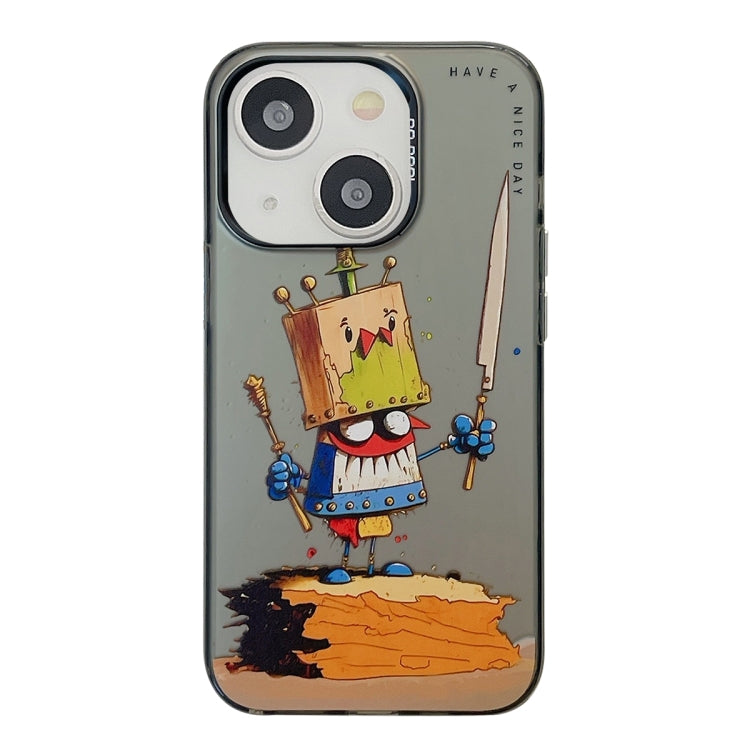 Animal Pattern Oil Painting Series PC + TPU Phone Case, For iPhone 14, For iPhone 14 Pro, For iPhone 14 Pro Max