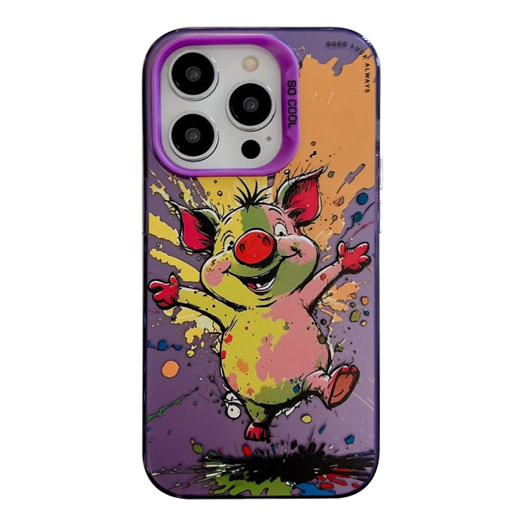 Animal Pattern Oil Painting Series PC + TPU Phone Case, For iPhone 14, For iPhone 14 Pro, For iPhone 14 Pro Max