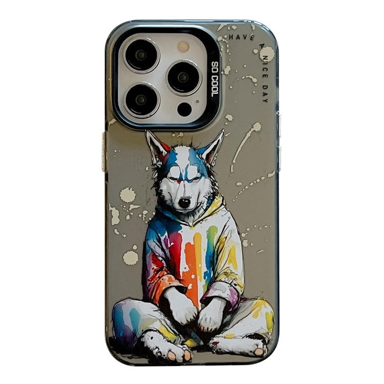 Animal Pattern Oil Painting Series PC + TPU Phone Case, For iPhone 14, For iPhone 14 Pro, For iPhone 14 Pro Max