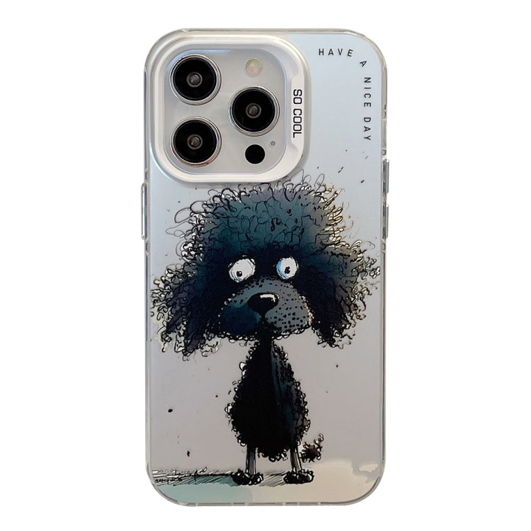 Animal Pattern Oil Painting Series PC + TPU Phone Case, For iPhone 16, For iPhone 15 Pro Max, For iPhone 15 Pro