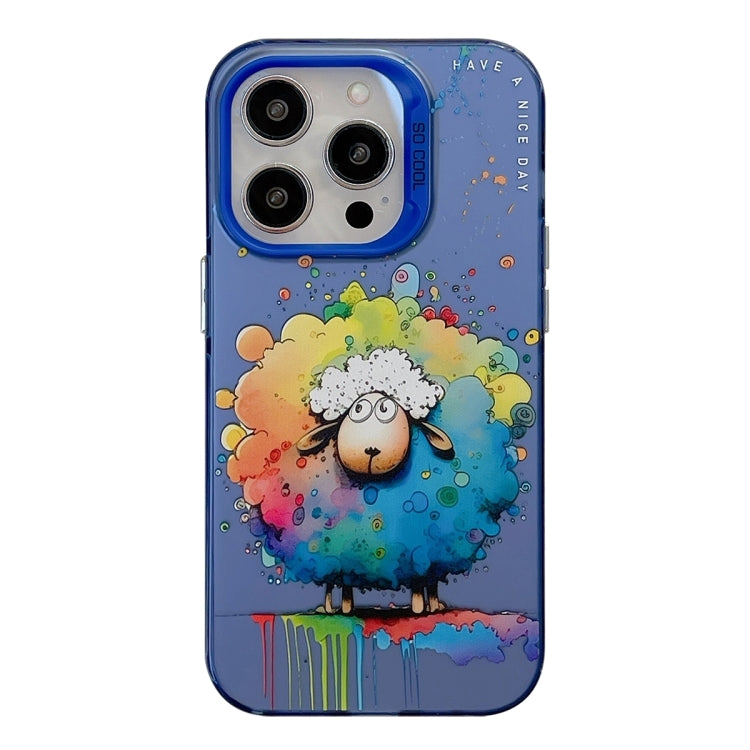 Animal Pattern Oil Painting Series PC + TPU Phone Case, For iPhone 16, For iPhone 15 Pro Max, For iPhone 15 Pro