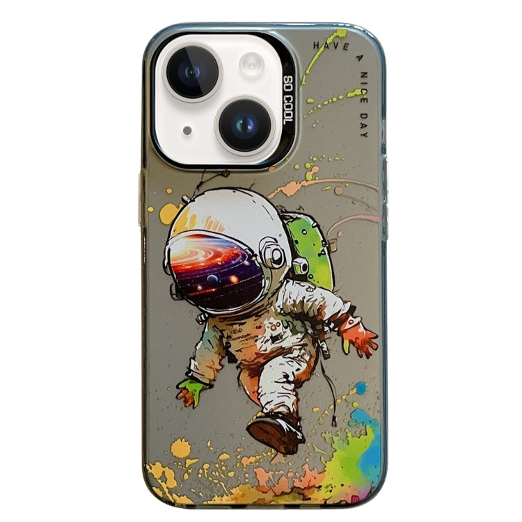 Animal Pattern Oil Painting Series PC + TPU Phone Case, For iPhone 15 Plus, For iPhone 15, For iPhone 14 Plus