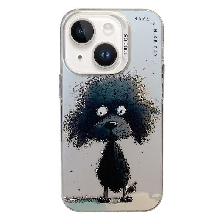 Animal Pattern Oil Painting Series PC + TPU Phone Case, For iPhone 15 Plus, For iPhone 15, For iPhone 14 Plus