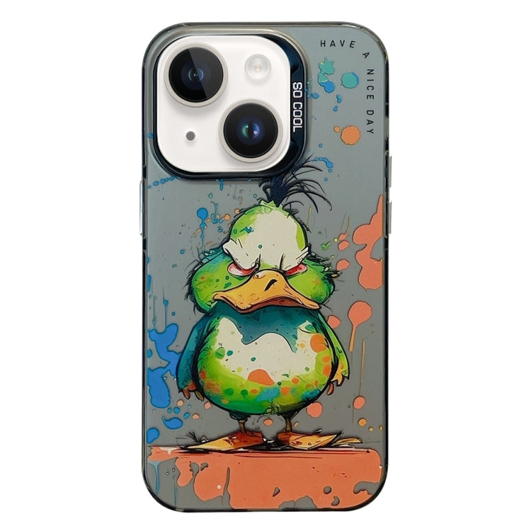 Animal Pattern Oil Painting Series PC + TPU Phone Case, For iPhone 15 Plus, For iPhone 15, For iPhone 14 Plus