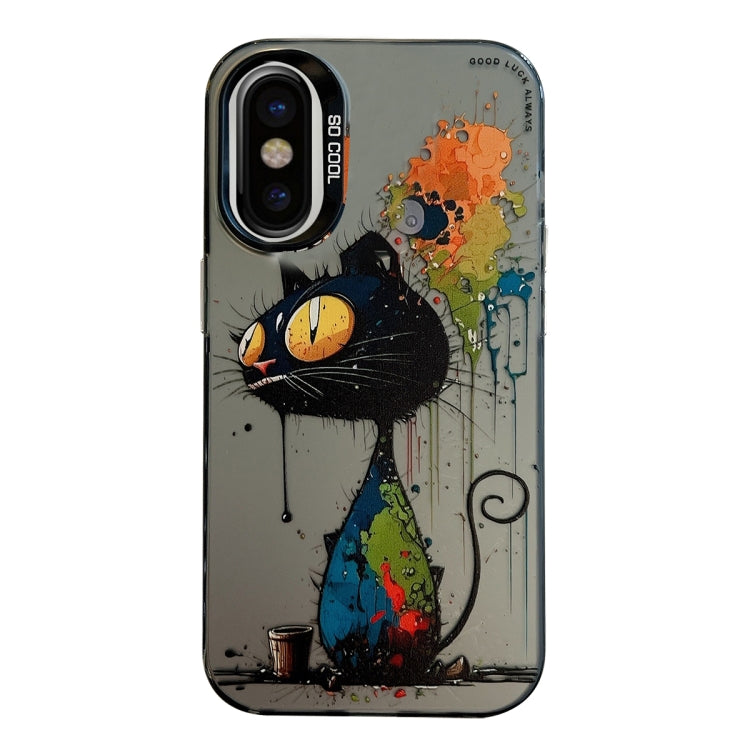 Animal Pattern Oil Painting Series PC + TPU Phone Case, For iPhone 11 Pro Max, For iPhone 11, For iPhone X / XS