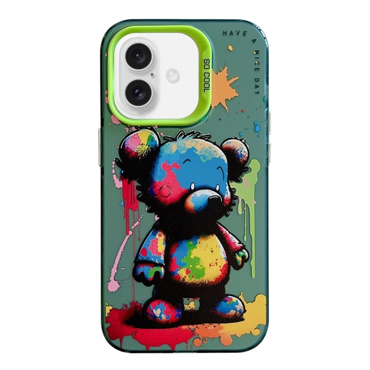 Animal Pattern Oil Painting Series PC + TPU Phone Case, For iPhone 16, For iPhone 15 Pro Max, For iPhone 15 Pro