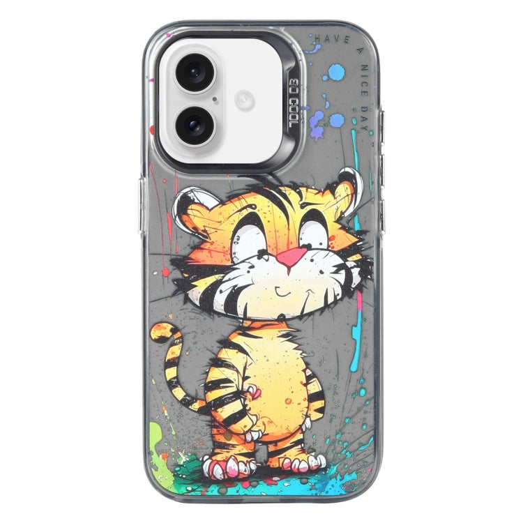 Animal Pattern Oil Painting Series PC + TPU Phone Case, For iPhone 16, For iPhone 15 Pro Max, For iPhone 15 Pro