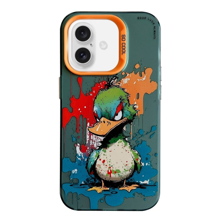 Animal Pattern Oil Painting Series PC + TPU Phone Case, For iPhone 16, For iPhone 15 Pro Max, For iPhone 15 Pro
