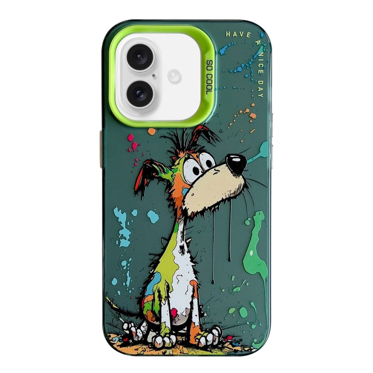 Animal Pattern Oil Painting Series PC + TPU Phone Case, For iPhone 16, For iPhone 15 Pro Max, For iPhone 15 Pro