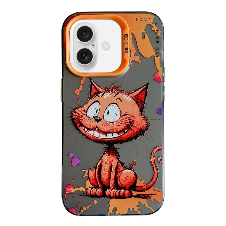 Animal Pattern Oil Painting Series PC + TPU Phone Case, For iPhone 16, For iPhone 15 Pro Max, For iPhone 15 Pro