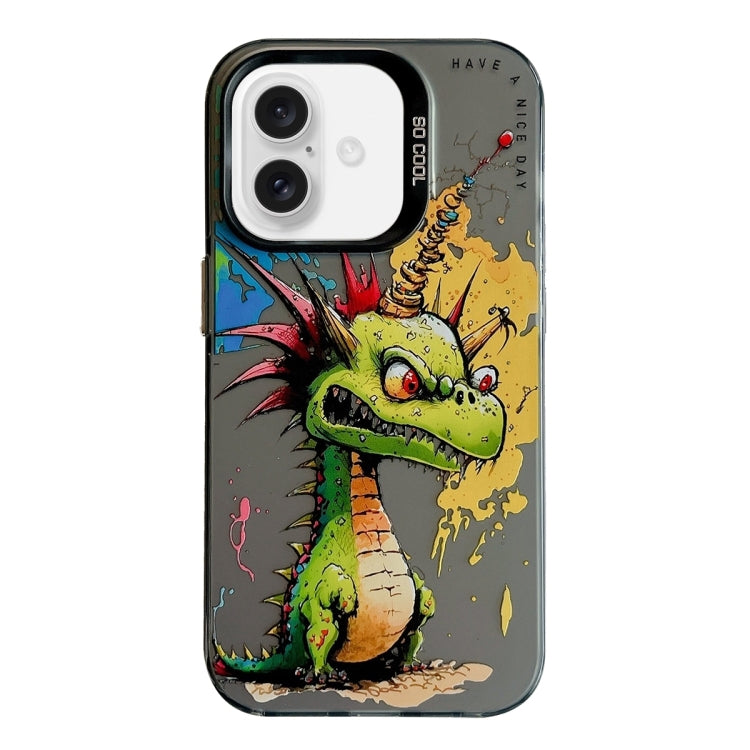Animal Pattern Oil Painting Series PC + TPU Phone Case, For iPhone 16, For iPhone 15 Pro Max, For iPhone 15 Pro
