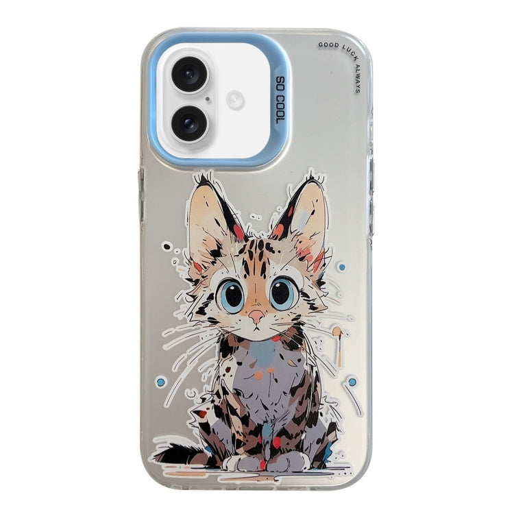 Animal Pattern Oil Painting Series PC + TPU Phone Case, For iPhone 16, For iPhone 15 Pro Max, For iPhone 15 Pro