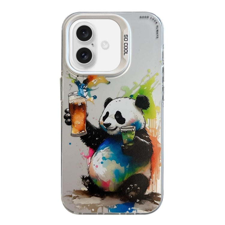 Animal Pattern Oil Painting Series PC + TPU Phone Case, For iPhone 16, For iPhone 15 Pro Max, For iPhone 15 Pro
